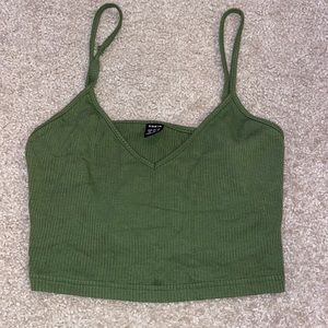 Green womens tank top